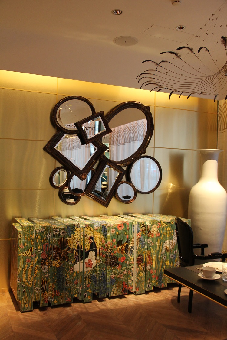Buffets and Cabinets with Tropical Patterns for this Summer