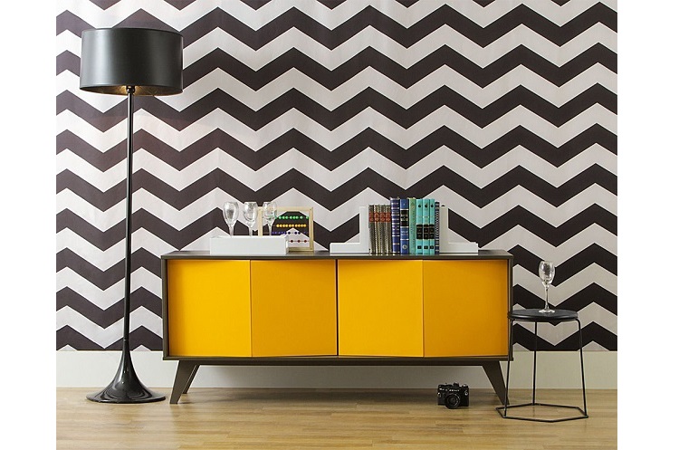 How To Decorate With Yellow Using Buffets And Cabinets
