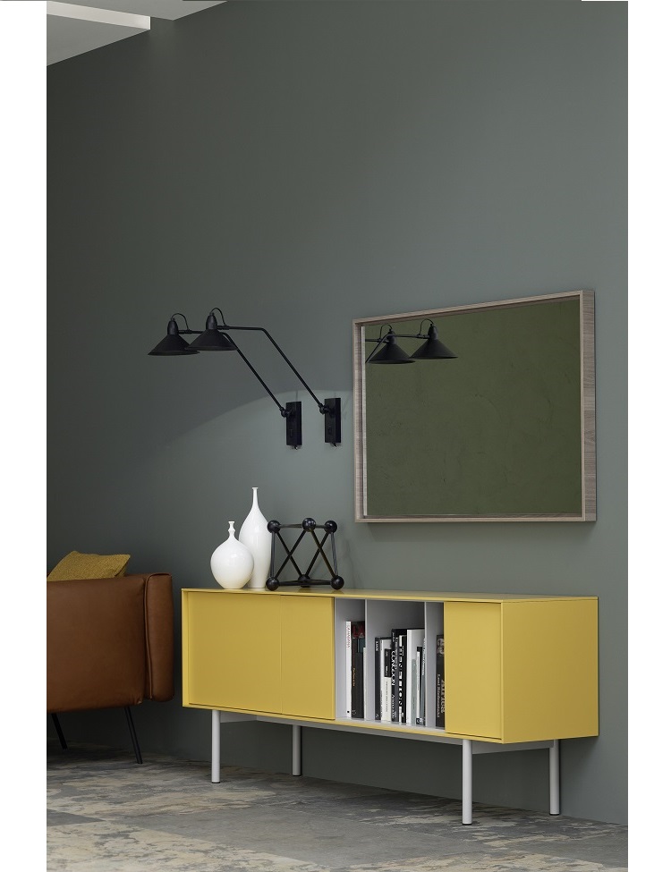 How To Decorate With Yellow Using Buffets And Cabinets