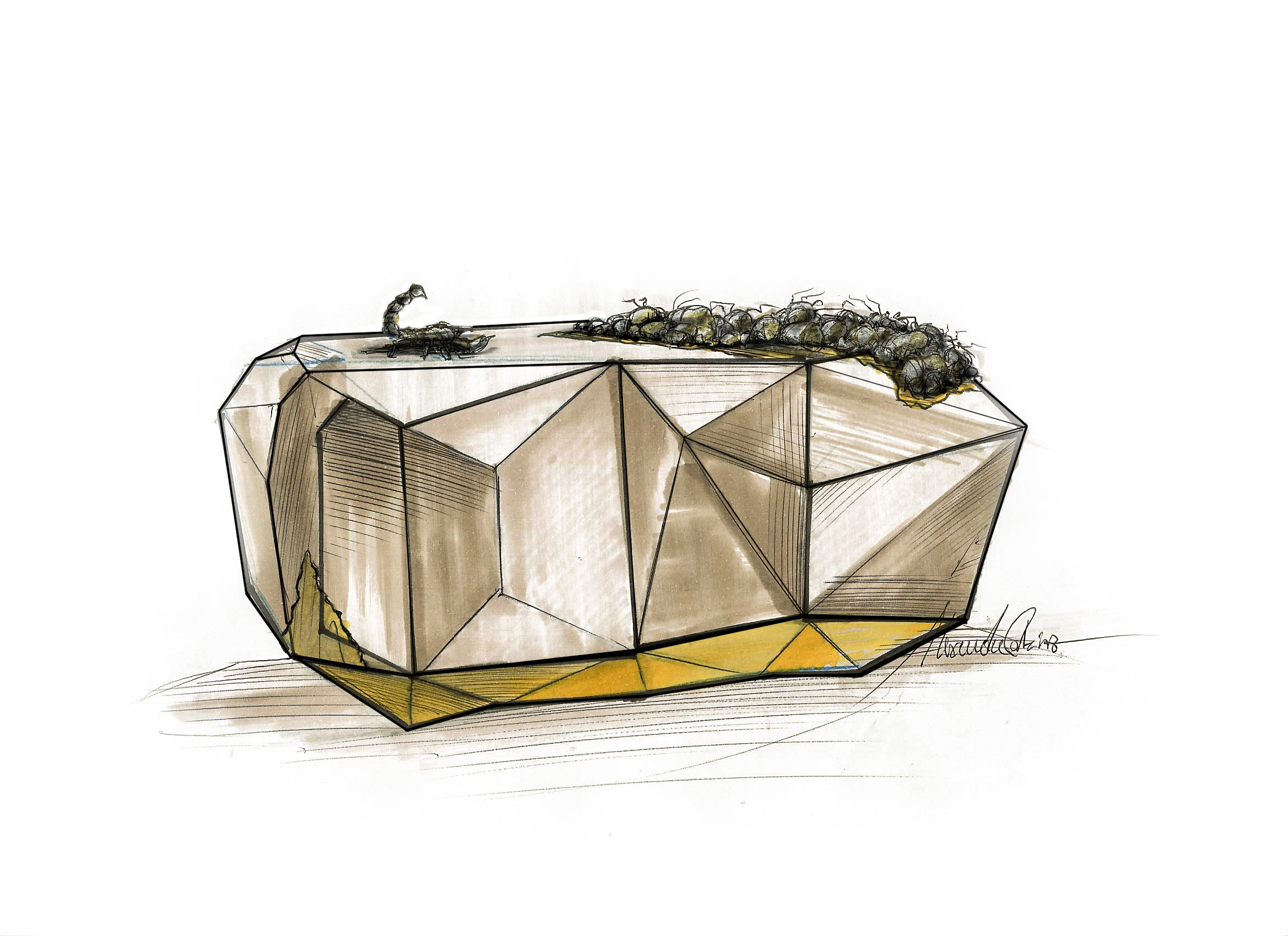 Sideboard by Boca do Lobo Inspired by Kafka