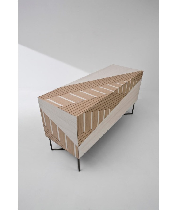A Sideboard Inspired by Traditional Twill Fabric by Baroli Design