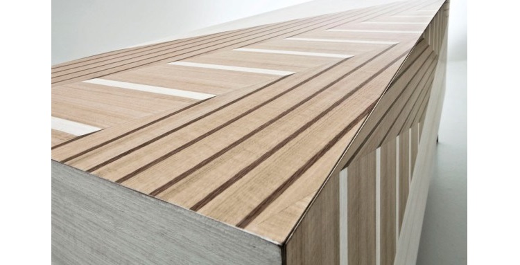 A Sideboard Inspired by Traditional Twill Fabric by Baroli Design
