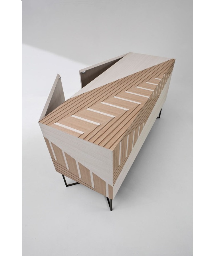 A Sideboard Inspired by Traditional Twill Fabric by Baroli Design