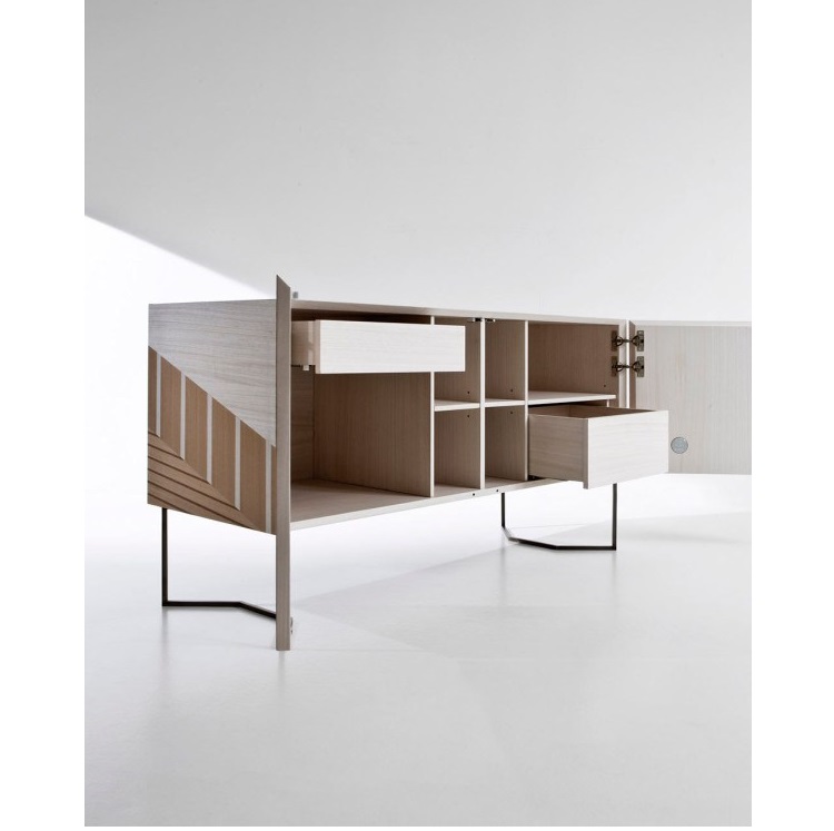A Sideboard Inspired by Traditional Twill Fabric (5)