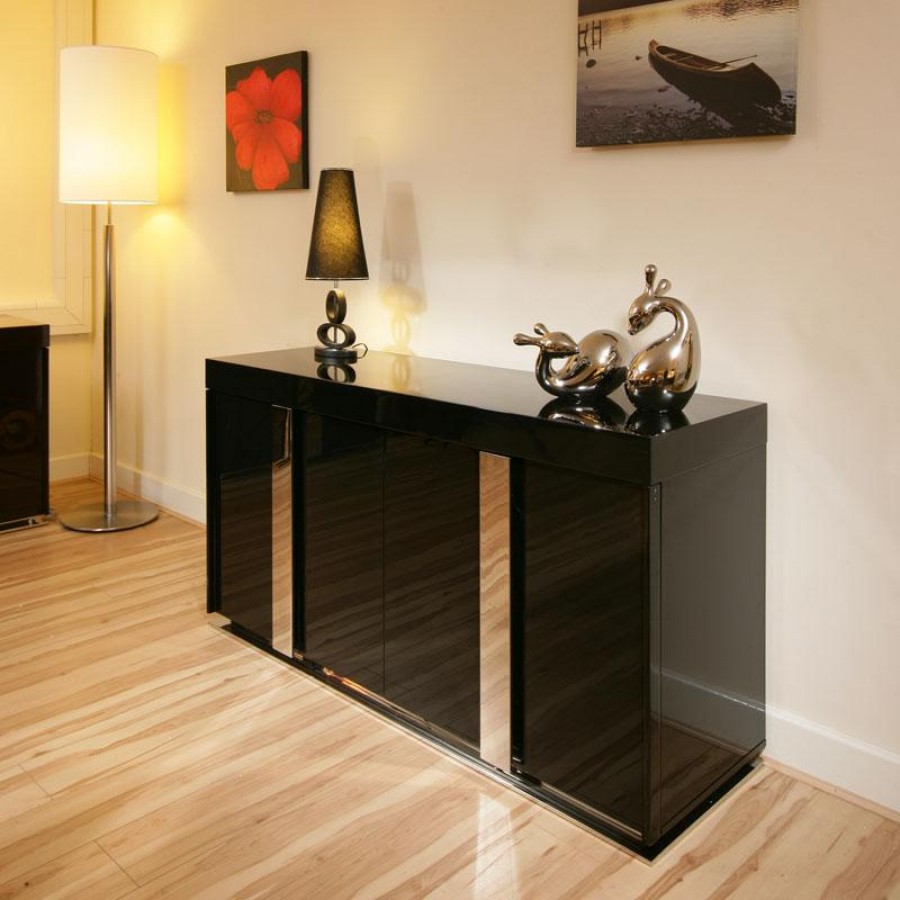 Black Buffets and Cabinets for a Retro Look