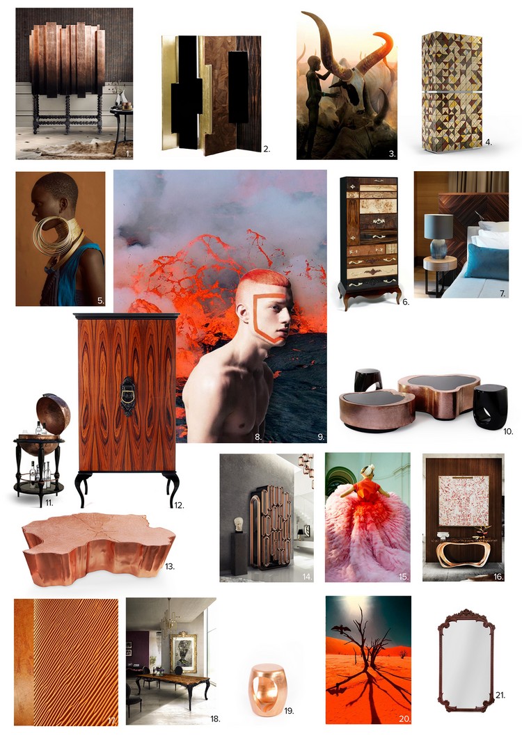 Terracotta Colors for Buffets and Cabinets