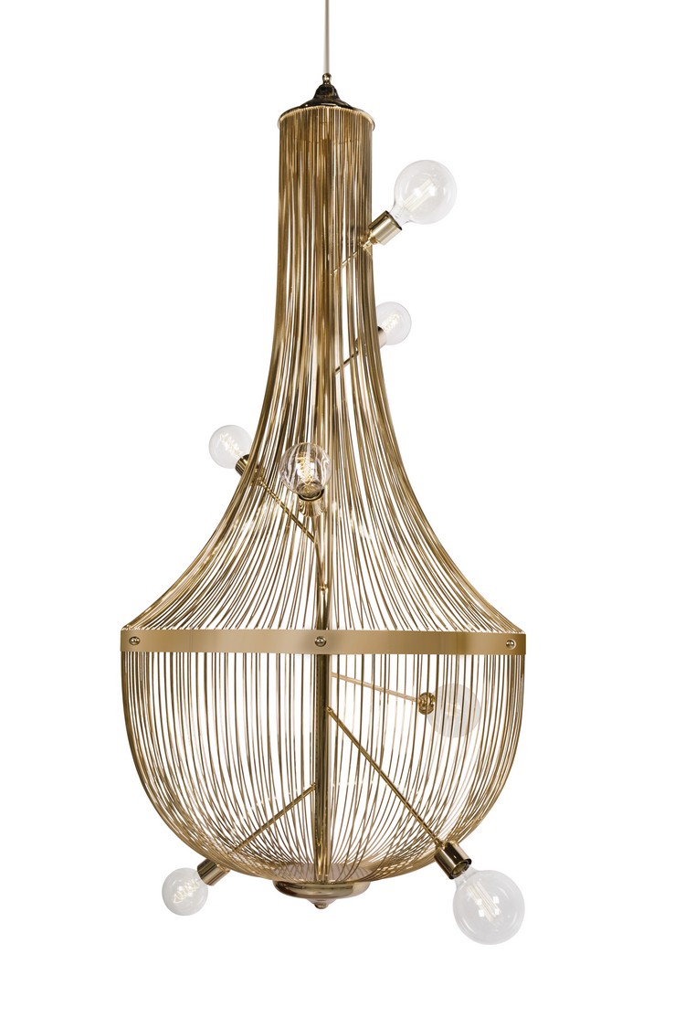 Trendy Duo: Buffets and Chandeliers for a Luxurious Living Room