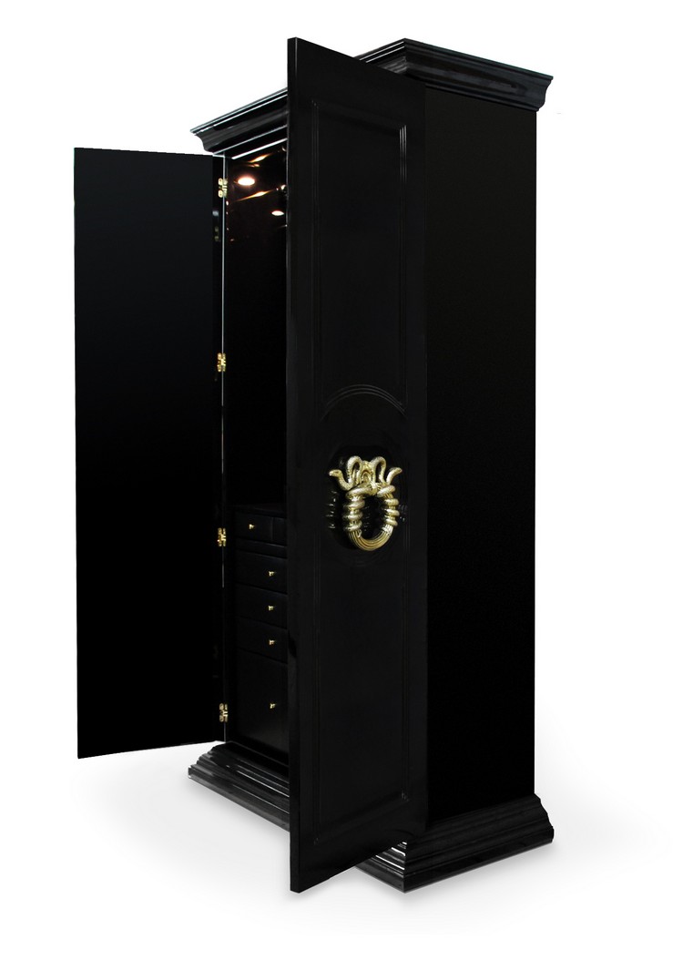 Luxury Gold and Black Buffets and Cabinets