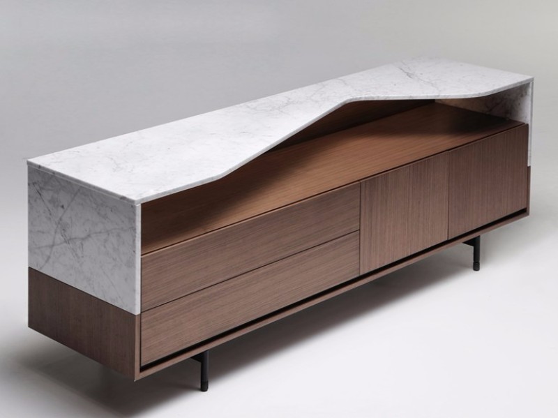 10 Stone Modern Sideboards To Fall In Love With | www.bocadolobo.com #buffetsandcabinets #sideboards #marble #luxury #luxurysideboards #luxurybrands @buffetsandsideboards