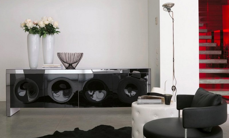 black sideboards