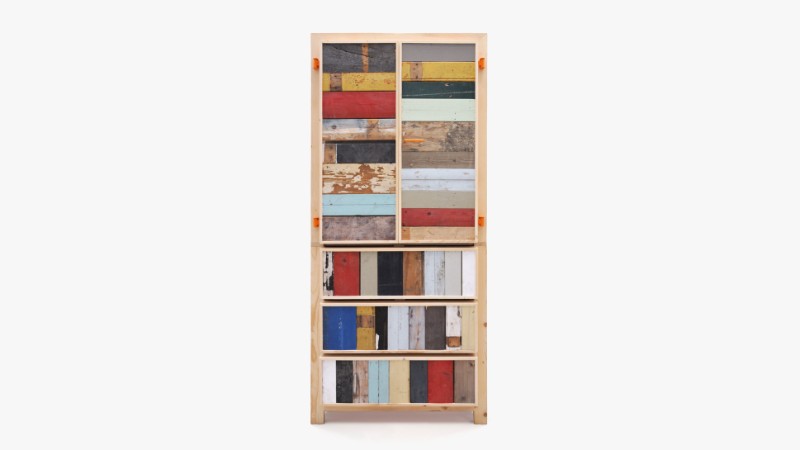 Unique Designs: Cabinets with Scrap Wood by Piet Hein Eek