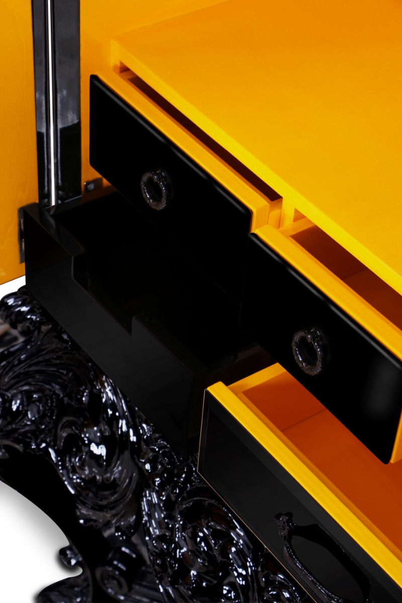 buffets and cabinets, living room, luxury brand, modern furniture, interior design, interior designer, contemporary design, modern cabinets, black cabinets