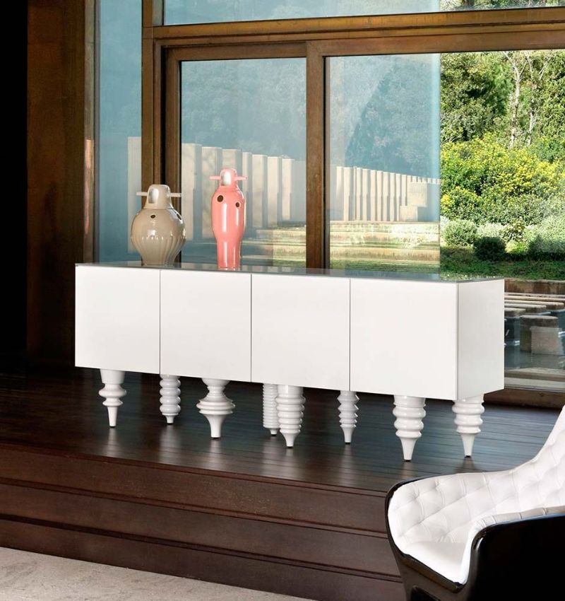 Jaime Hayon’s Monochromatic Modern Cabinets