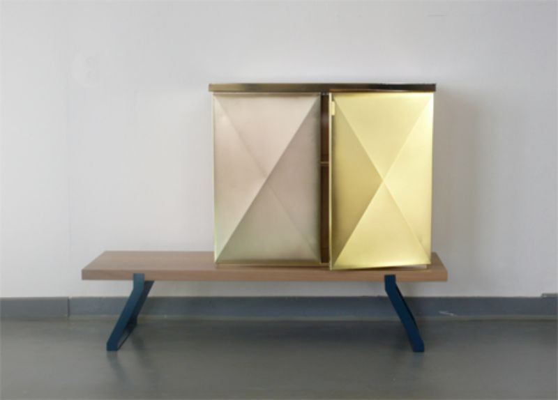 Sebastian Herkner’s Iridescent Modern Cabinets
