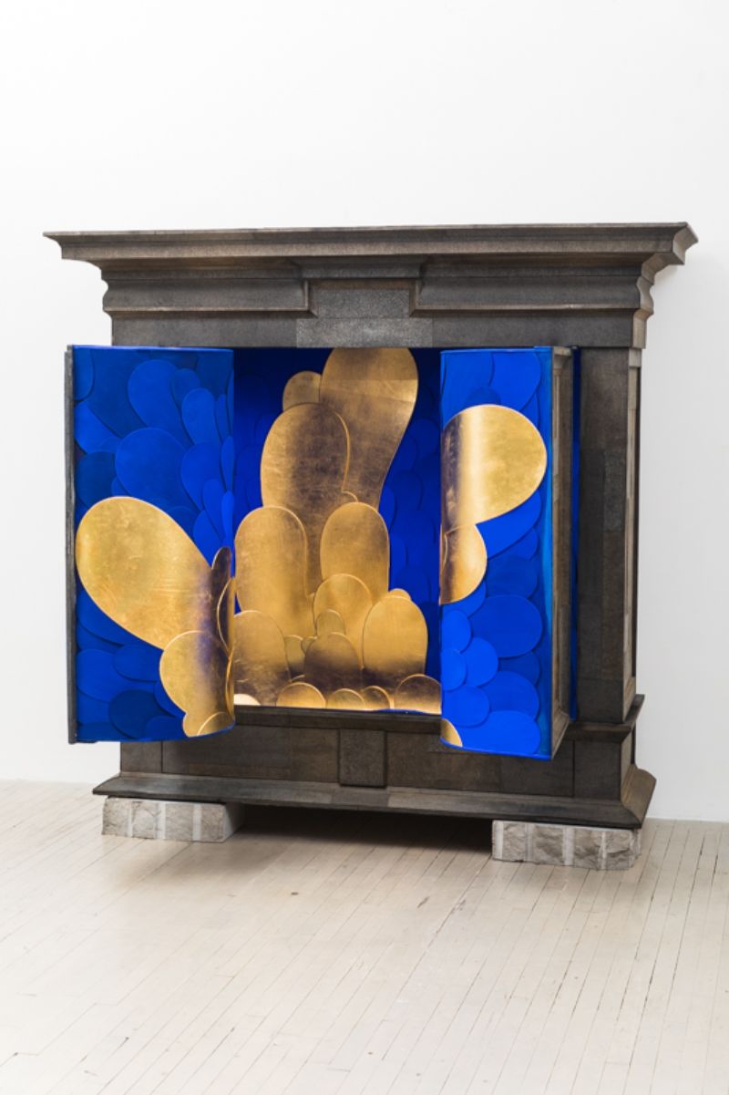 Todd Merrill Studio's 'Blue Tie Roofing' Modern Cabinet